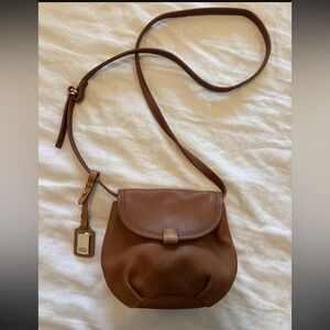 UGG Brown Leather Crossbody Bag